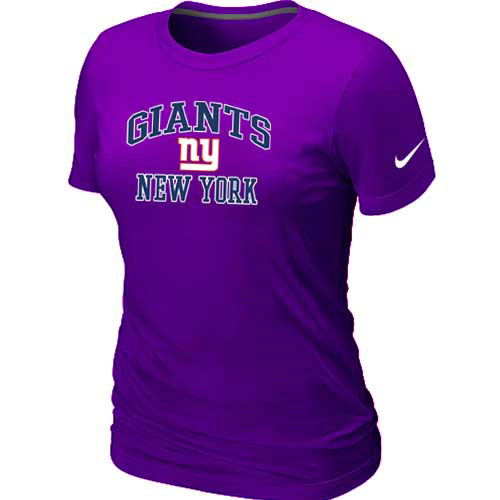 Nike New York Giants Women's Heart & Soul NFL T-Shirt - Purple